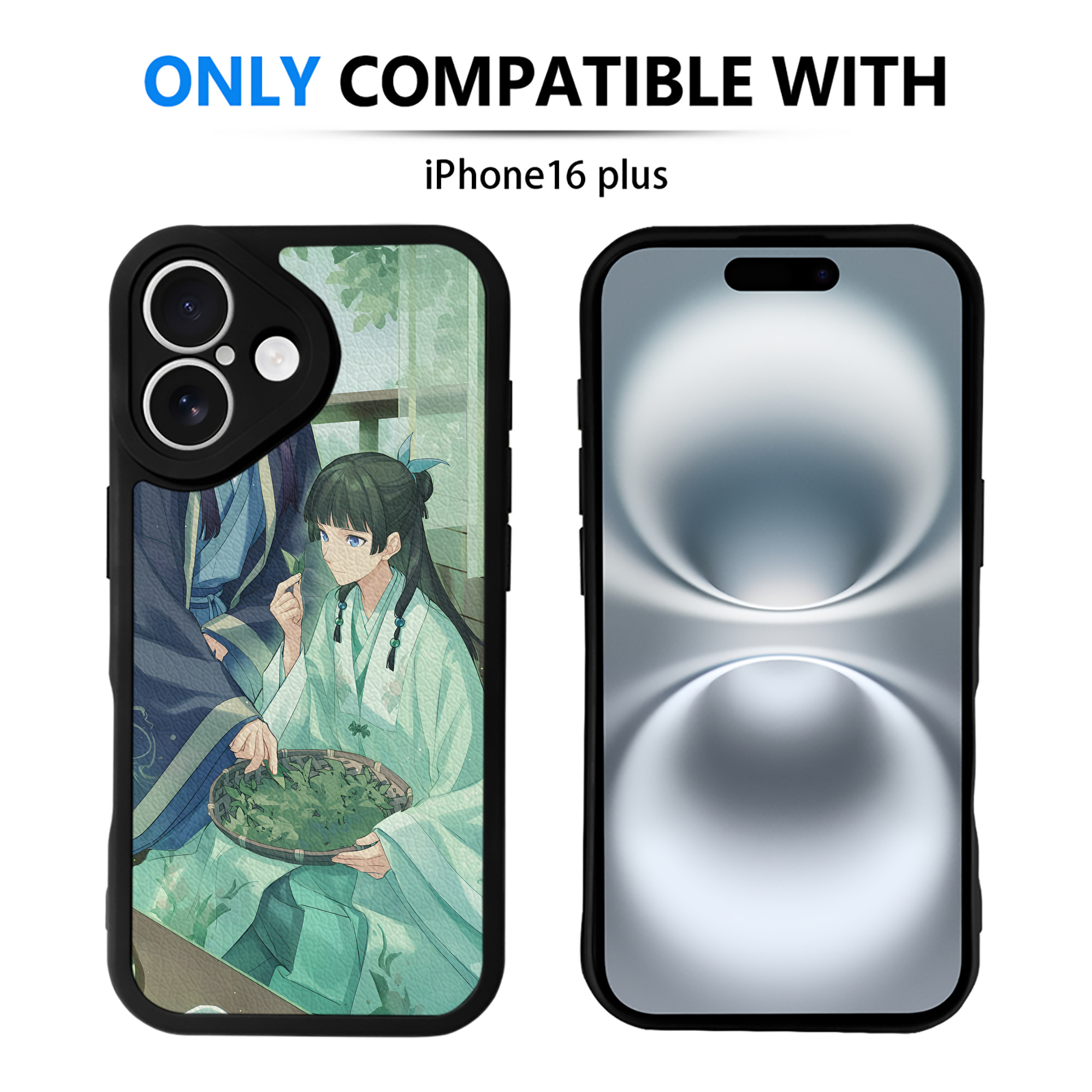 （画像用） 薬屋のひとりごと The Apothecary Diaries 【iPhone 16シリーズ対応】シリコンスマホケース（レザー調） 材質：シリコン